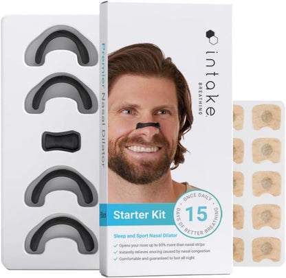 Breathing Nasal Strip Starter Kit | Better Airflow | Comfortable Fit | Sleep & Workout Friendly |