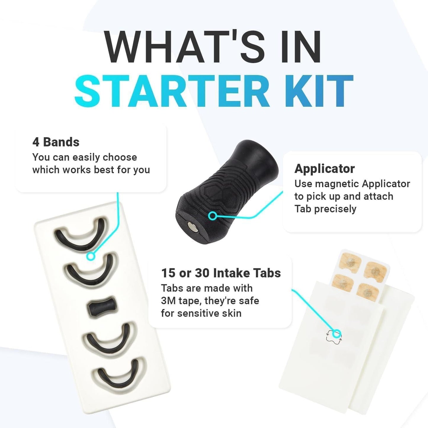 Breathing Nasal Strip Starter Kit | Better Airflow | Comfortable Fit | Sleep & Workout Friendly |